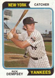1974 Topps Baseball Cards      569     Rick Dempsey